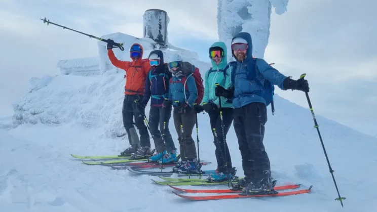 Ski touring training group