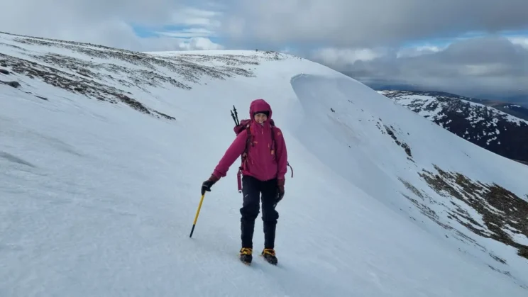 winter walking in the cairngorms mountains