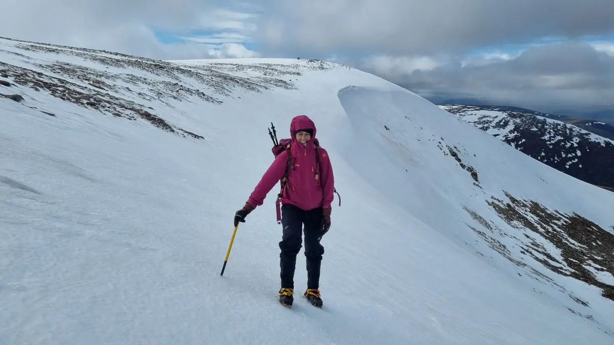 winter walking in the cairngorms mountains